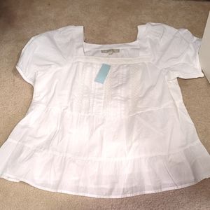 Loft white blouse